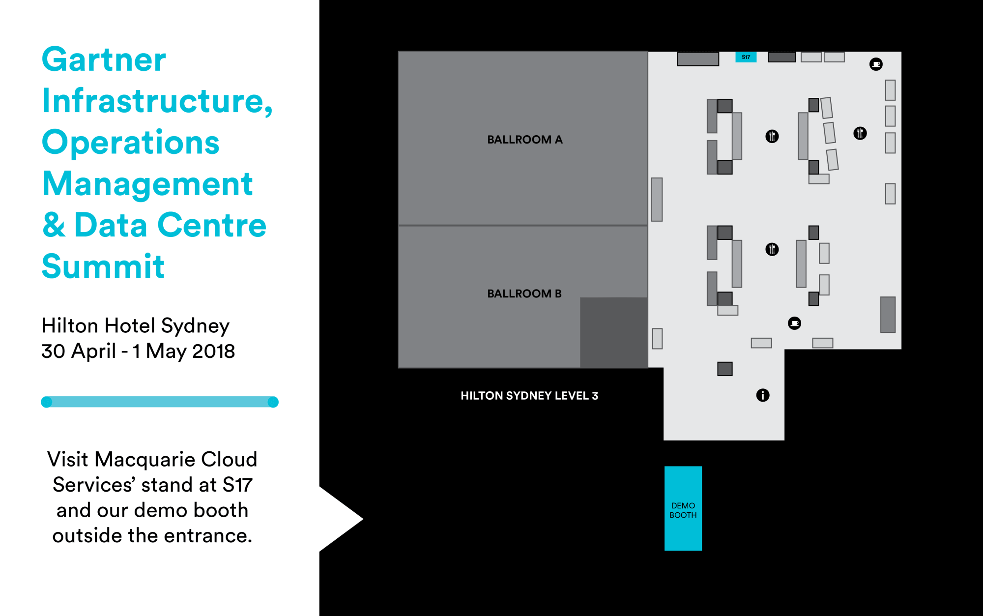 Gartner IOMDC Summit Floor Plan - Macquarie Cloud Services