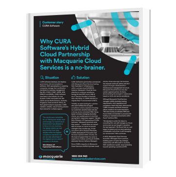 CURA Software's partnership with Macquarie Cloud Services