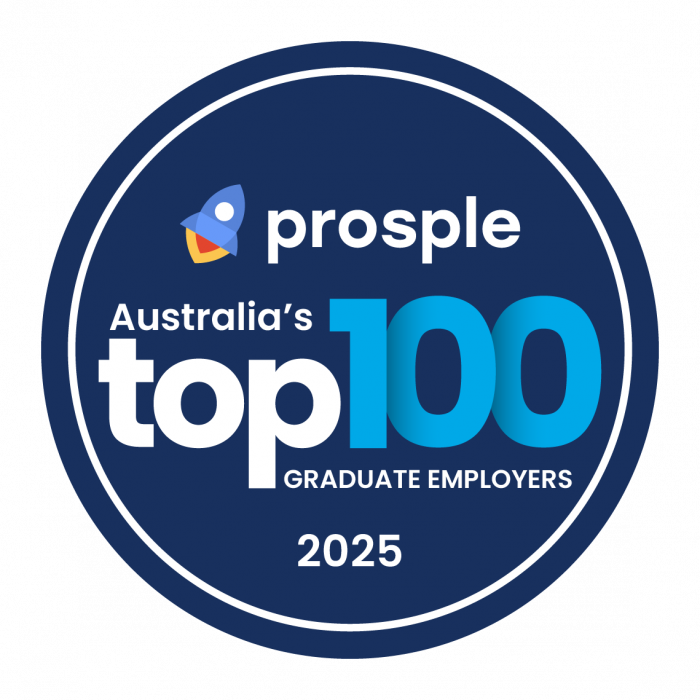 Prosple Australia Top 100 2025 Winner badge